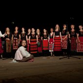 On stage at Koprivshtitsa