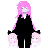 Jaakusame Yûmi & Her Twin Daughters Poppi And Spooki