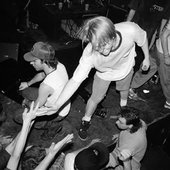 Lars hears it from the crowd, post Judge “Where It Went” video shoot, City Gardens, Photo: Ken Salerno