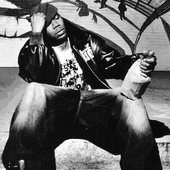 Reks posing for his album cover "Grey Hairs" in 2008
