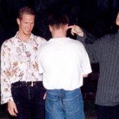 Mr. Moon posing for an pressrelease photo for the Reykjavík Jazzfestival (RúRek) back in 1995