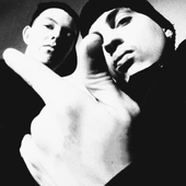 Steve Austin & Tom J aka Knucklehedz posing for their album cover "Stricktly Savage" in 1993