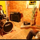 André Peniche on the Drums, Edu Cesar on the guitar.