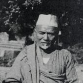 Allauddin Khan at Bordhoman House, 1955 (photo by Prof. Rafiqul Islam)
