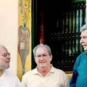 Yannis K. Ioannou with Mikis Theodorakis & K. Papadopoulos