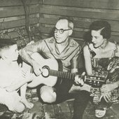 Hermes Nye with his family, 1950s.