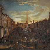 Rome, a view of the Piazza Navona, 1651/1652