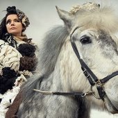 Björk on horse