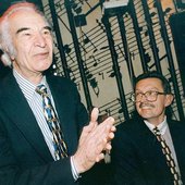 Dave Brubeck and Emil Viklický in Reduta , Prague 1997