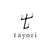 tayori logo white (Japanese)