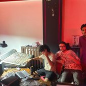 Band in the studio