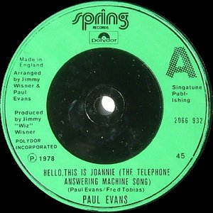 Image for 'Hello, This Is Joannie (The Telephone Answering Machine Song)'