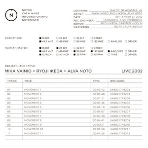 “Live 2002”的封面