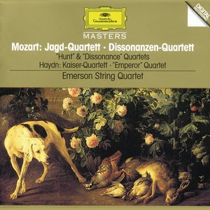 Image for 'Mozart, W.A.: String Quartets K. 458 "Hunt"; K. 465 "Dissonance" / Haydn, J.: String Quartet, Op.76 No.3 "Emperor"'