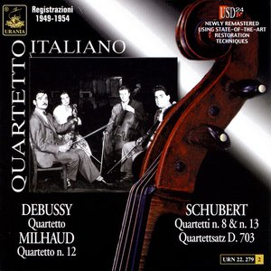 Imagem de 'Quartetto Italiano Plays Schubert, Debussy & Milhaud'