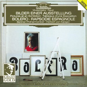 'Ravel: Boléro, Rapsodie espagnole / Mussorgsky: Pictures at an Exhibition' için resim