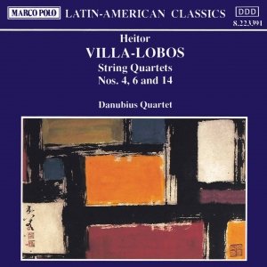 “VILLA-LOBOS: String Quartets Nos. 4, 6 and 14”的封面
