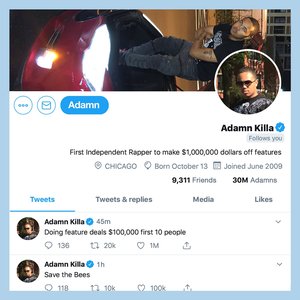 “Adamn Killa Follows You”的封面