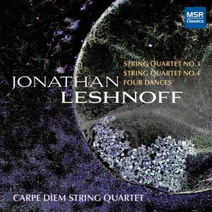 Immagine per 'Jonathan Leshnoff: String Quartet No. 3 "Miller-Kahn"; String Quartet No. 4; Four Dances'