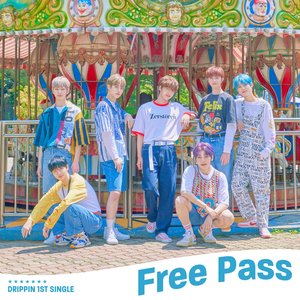 “DRIPPIN 1st Single Album [Free Pass]”的封面