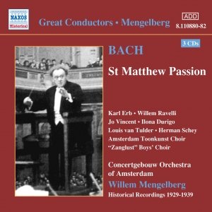 Bild för 'BACH, J.S.: St. Matthew Passion (Mengelberg) (1939)'