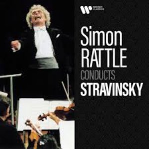 “Simon Rattle Conducts Stravinsky”的封面