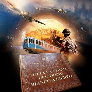 “Tutta la storia del treno bianco azzurro”的封面