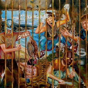 Bild für 'Am Käfig rütteln'
