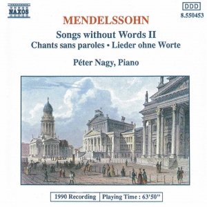 Изображение для 'MENDELSSOHN: Songs without Words, Vol. 2'