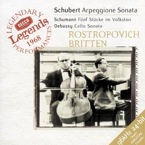 “Schubert: Arpeggione Sonata / Schumann: 5 Stücke in Volkston / Debussy: Cello Sonata”的封面