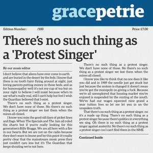 Immagine per 'There's No Such Thing As A Protest Singer'