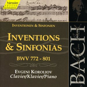 Image for 'Bach, J.S.: Inventions and Sinfonias, Bwv 772-801'