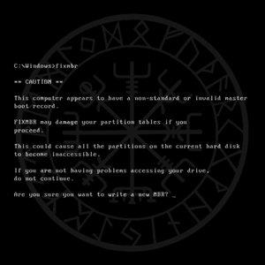“C:\>FIXMBR”的封面