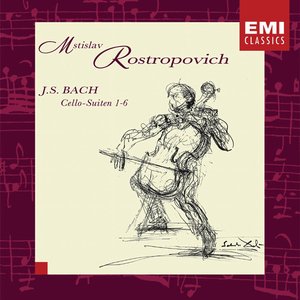 Image for 'Mstislav Rostropovich - Bach: The Cello Suites'