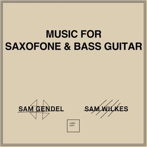 “Music for Saxofone & Bass Guitar”的封面