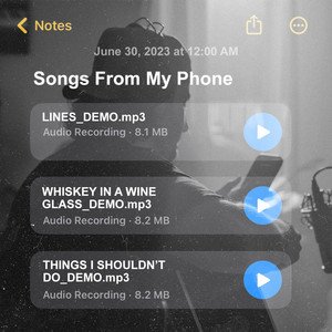 “Songs From My Phone”的封面