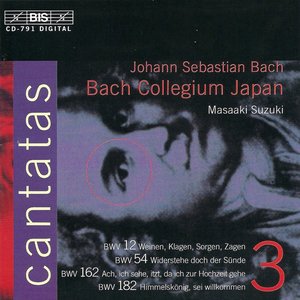 Image for 'Bach, J.S.: Cantatas, Vol. 3 - Bwv 12, 54, 162, 182'