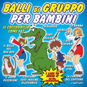 “Balli di gruppo per bambini”的封面