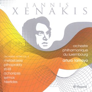 Imagem de 'Xenakis, I.: Orchestral Works, Vol. 5 - Metastaseis / Pithoprakta / St/48 / Achorripsis / Syrmos / Hiketides Suite'