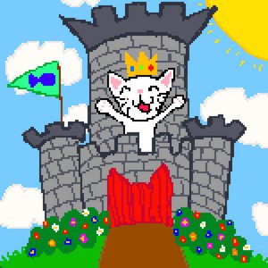 Imagem de 'it's a beautiful day in the kitty cat kingdom!'