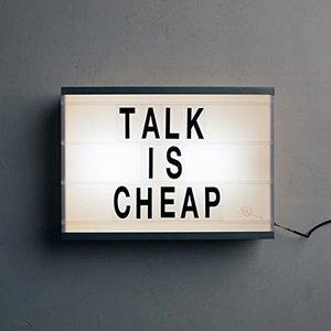 Изображение для 'Talk Is Cheap'
