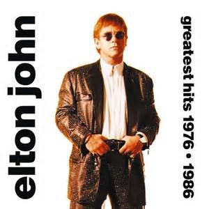 “Elton John Greatest Hits 1976-1986”的封面
