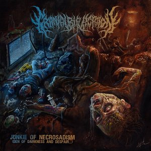 “Junkie Of Necrosadism (Den Of Darkness And Despair...)”的封面
