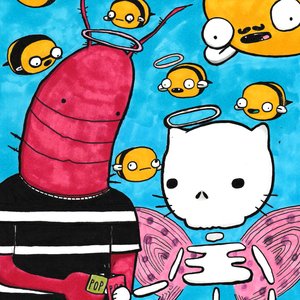 “a lobster, bee, & cicada walk into a bar and find god”的封面