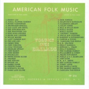 Image for 'Anthology Of American Folk Music, Vol. 1B: Ballads'