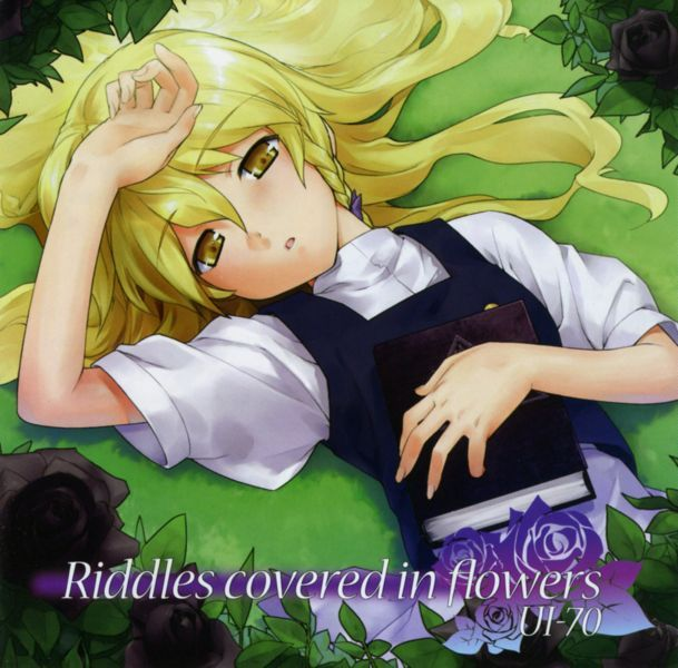 Riddles covered in flowers cover